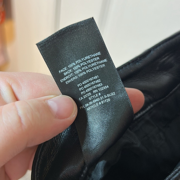 Wilfred Aritzia Melina black vegan leather pants size 16 - Picture 12 of 13